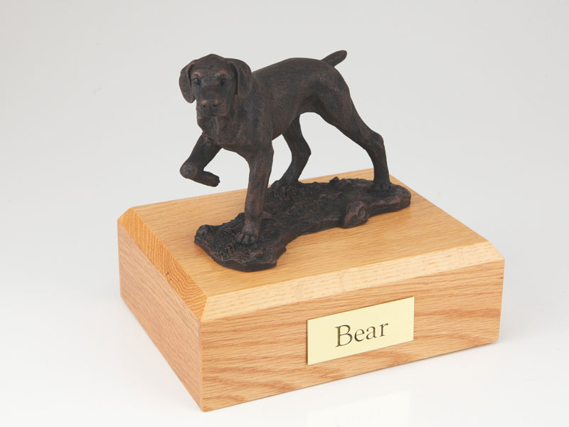 Dog, Pointer, Bronze - Figurine Urn