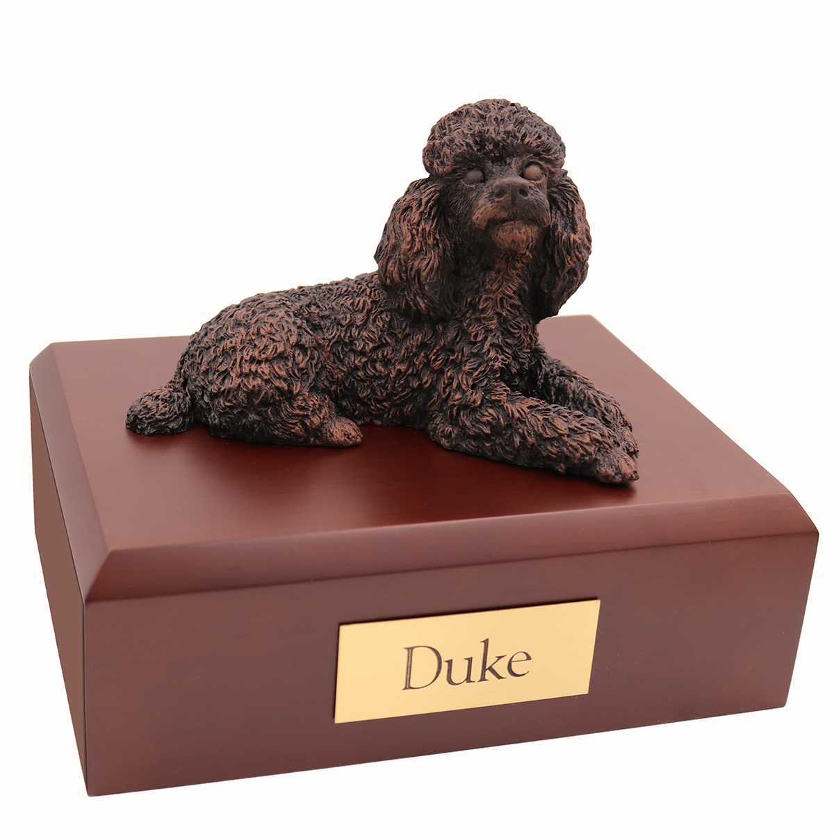 Dog, Poodle, Bronze - Figurine Urn