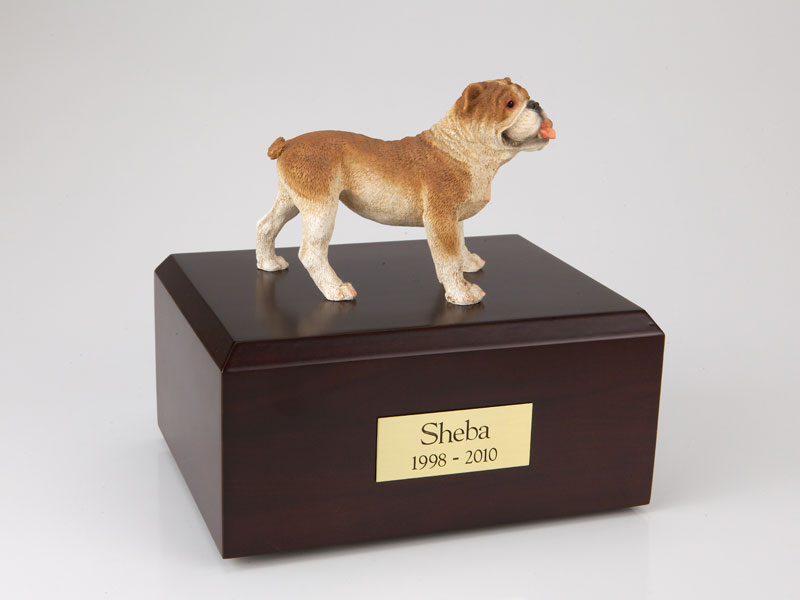 Dog, Bulldog - Figurine Urn