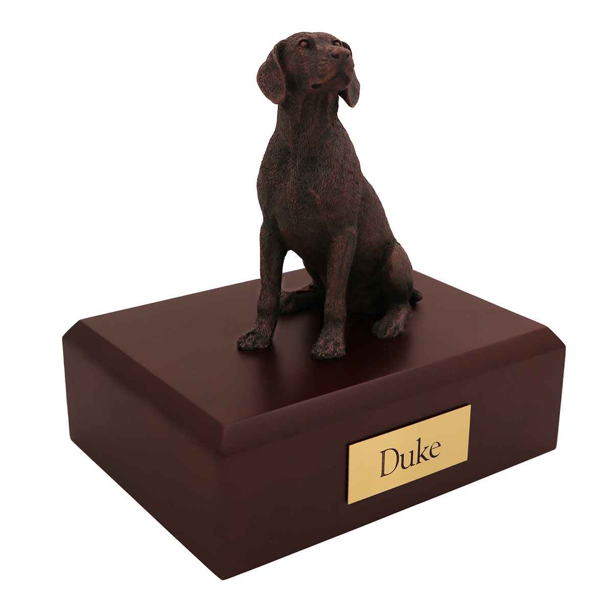 Dog, Weimaraner, Bronze - Figurine Urn