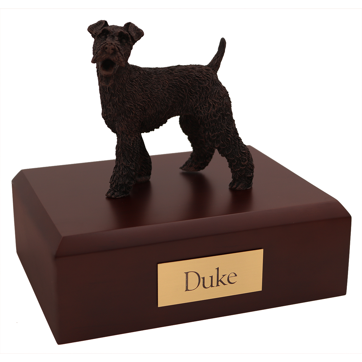 Dog, Fox Terrier, Bronze - Figurine Urn