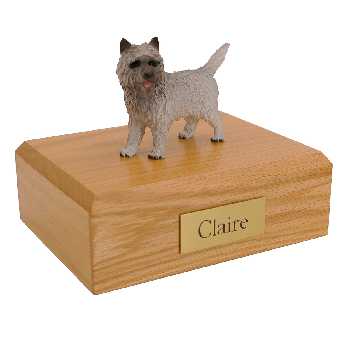 Dog, Cairn Terrier, Gray - Figurine Urn