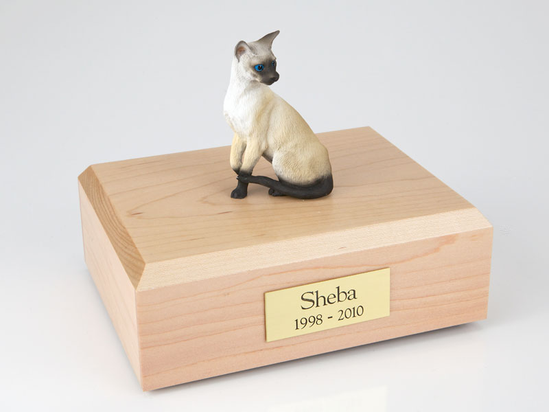 Cat, Siamese - Figurine Urn