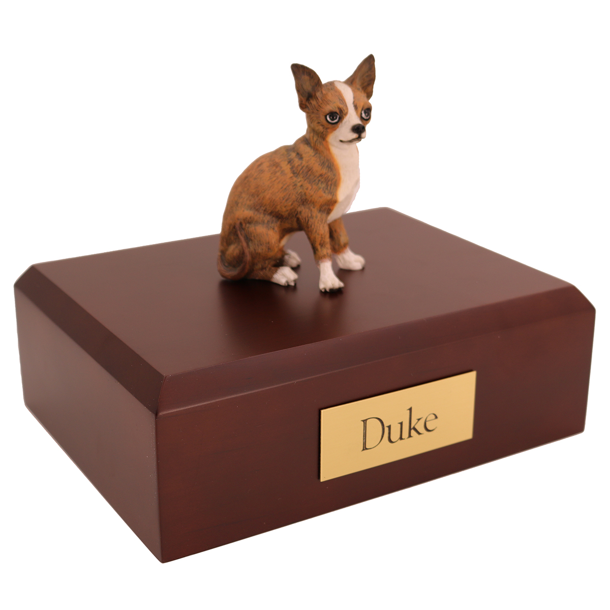 Dog, Chihuahua, Brindle - Figurine Urn