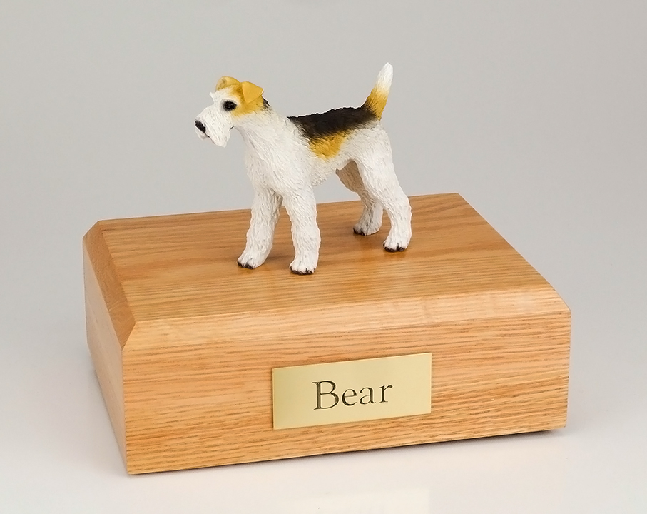 Dog, Fox Terrier, Wire-Haired - Figurine Urn