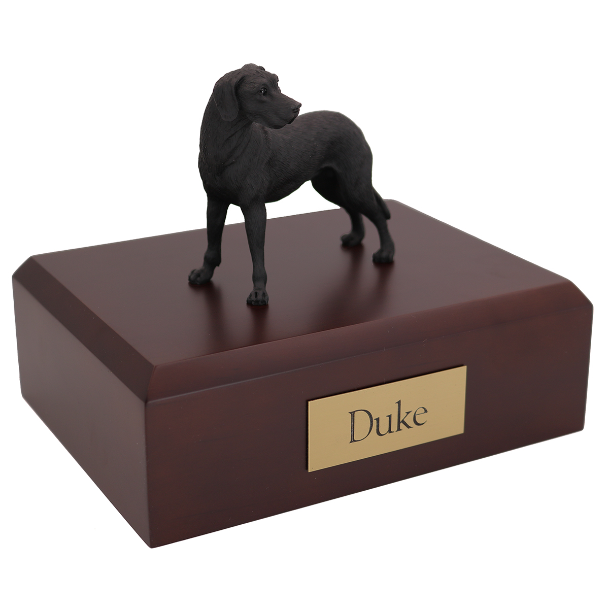 Dog, Great Dane, Black - ears down - Figurine Urn