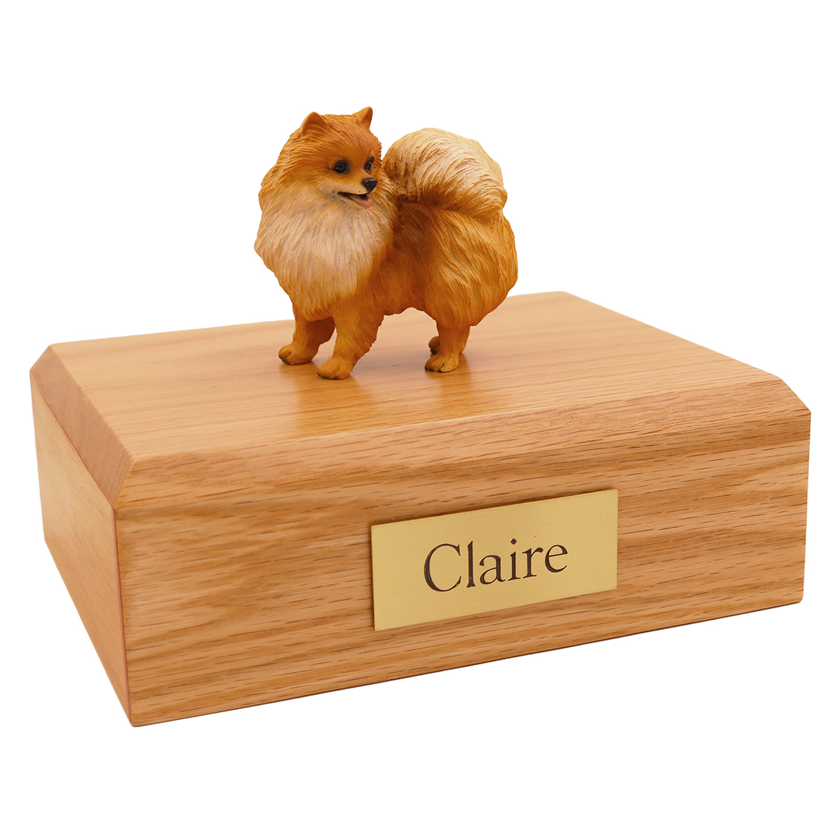 Dog, Pomeranian - Figurine Urn