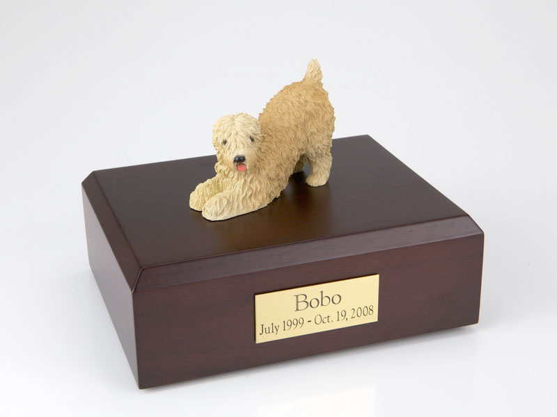 Dog, Soft Coated Wheaten - Figurine Urn