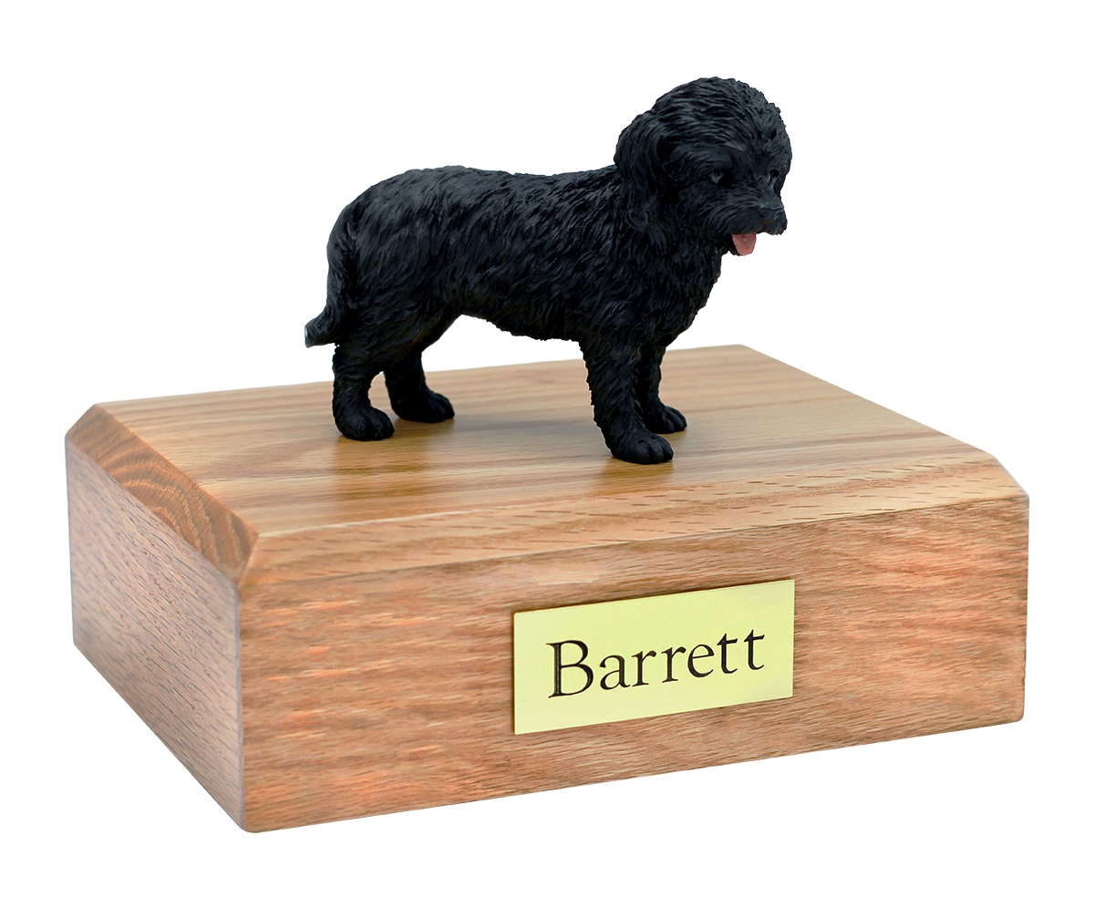 Dog, Cockapoo, Black - Figurine Urn