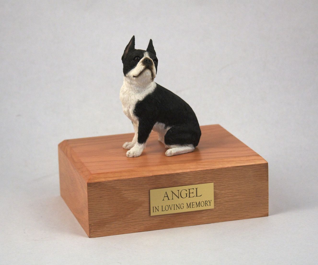 Dog, Boston Terrier - Figurine Urn